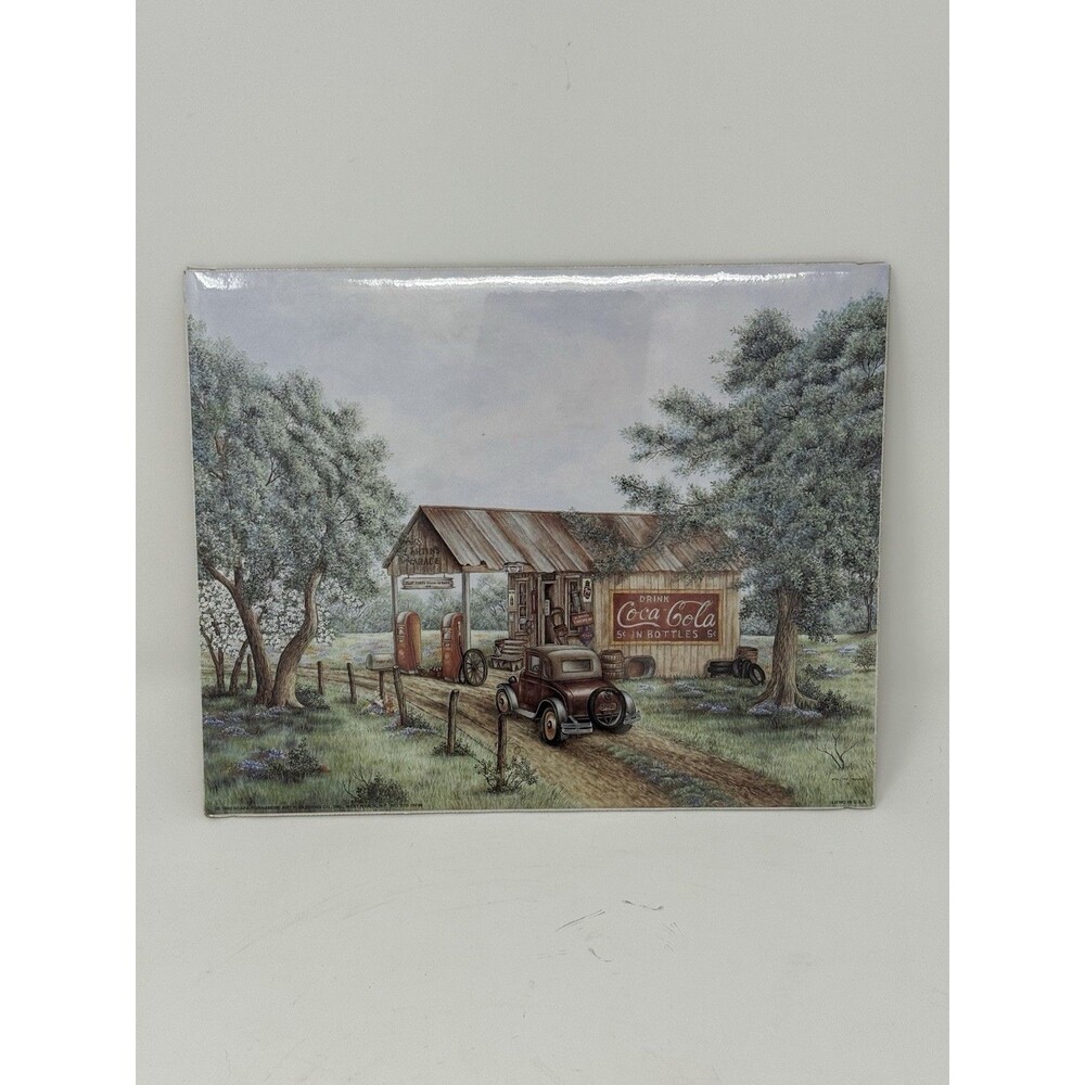vintage "Martin's Garage" Coca-Cola art print by artist Kay Lamb Shannon